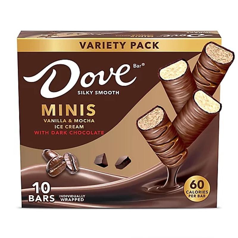 DOVE Vanilla & Mocha Mini Milk Chocolate Individually Wrapped Ice