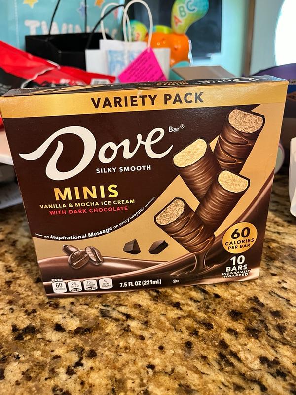 DOVE Vanilla & Mocha Mini Milk Chocolate Individually Wrapped Ice