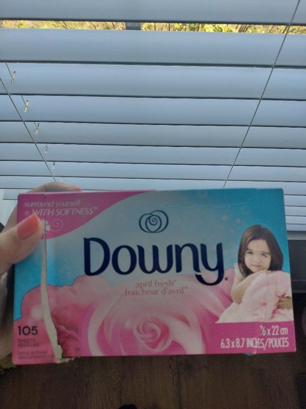 Downy April Fresh Fabric Softener Dryer Sheet, 34 Count per Pack - 12 per Case.