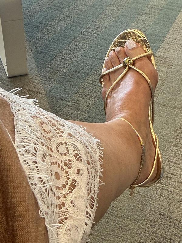 Customer photo for "So cute, sandals go with"