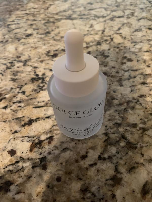 Customer photo for "Hydrating Self-Tanning Serum Drops"