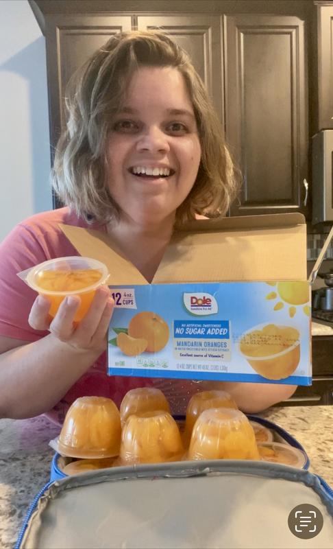 Dole® Mandarin Orange Fruit Bowls® No Sugar Added, 4 Count - Dole