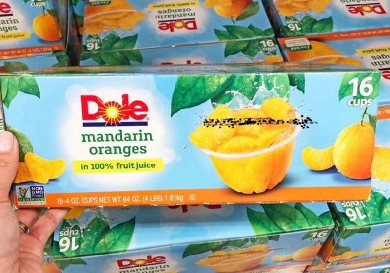 Orange　Dole®　in　100%　Dole®　Count　Juice,　Mandarin　Bowls®　Fruit　Sunshine