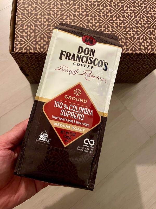 Don Francisco's Coffee Whole Bean or Ground Colombia Supremo 12 oz