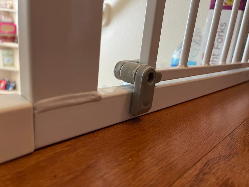 Red/green indicators to let you see if it's locked/closed properly| Limiters to keep door from swinging the wrong way.| Easy installation with extensions