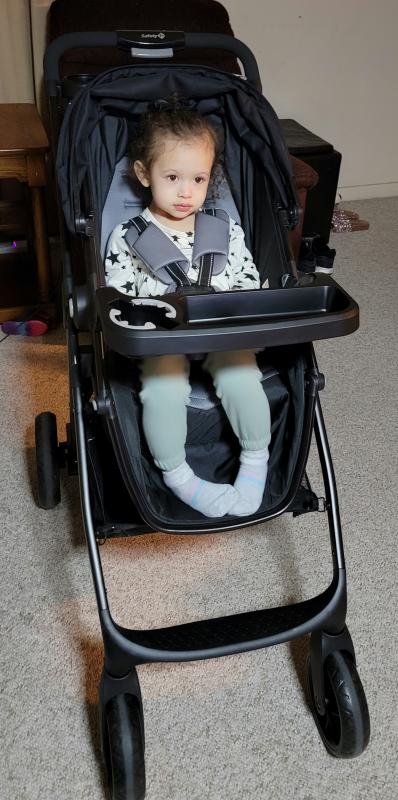 My toddler loves it so much she insisted on sitting in it in the house as well