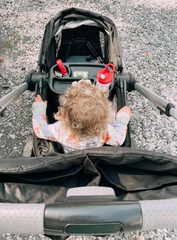 Riding in style in our new wagon!