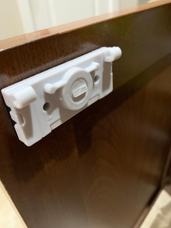 Latch snapped off...| Foam adhesive left over and impossible to get off...