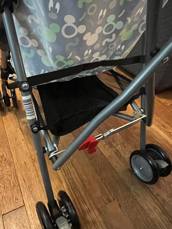 Very flimsy, not the best quality. However it is small & good for quick trips.| Very cute Mickey Mouse design and color scheme! Love the ears on top of the shade.| Tiny tiny storage basket, can not really hold anything.