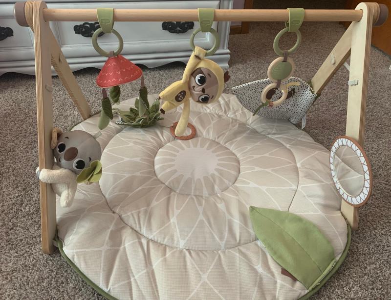 Adorable koala lovey!| Leaf kicker with built in rattle!| Gorgeous play mat!| Textured crinkly flower!