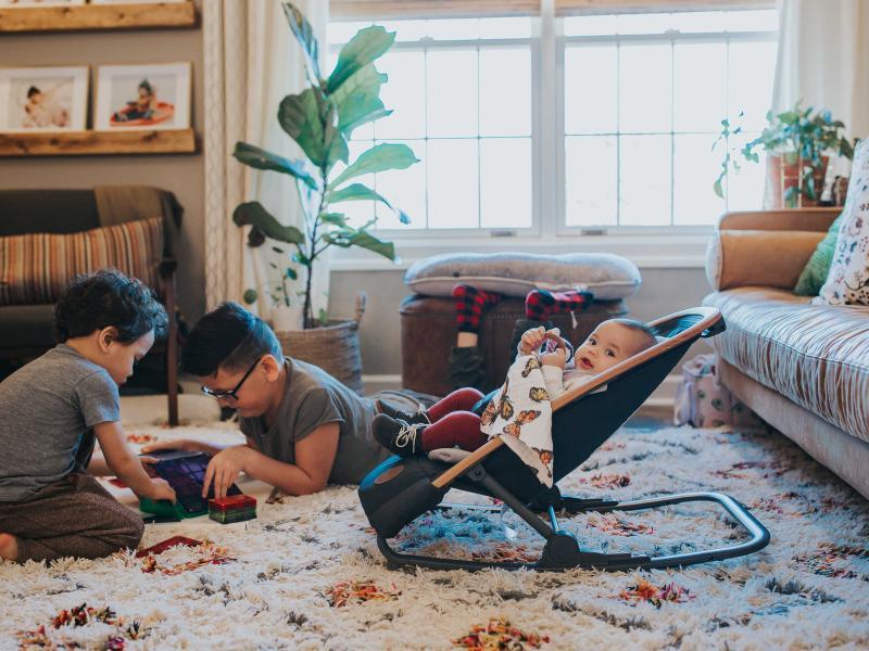 Just lounging with the family