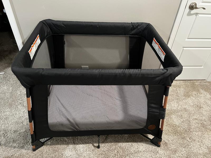 Play Yard that is all set up! Very spacious, sturdy and perfect!