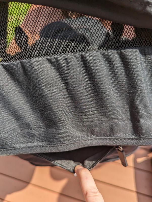 Very quality materials| LOVE how long the sunshade is| extra pocket for storage| Nice, strong wheels