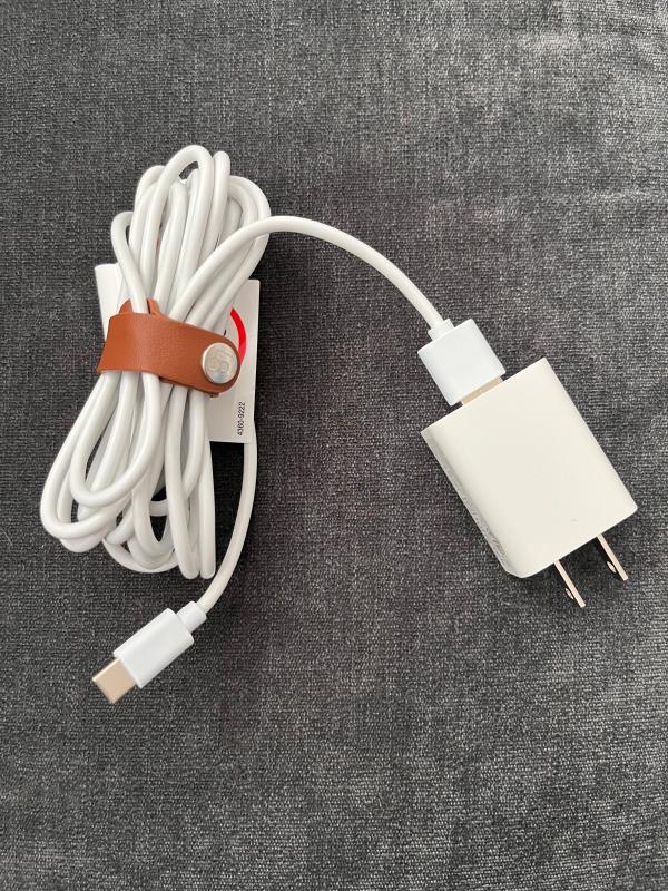 Power cord with leather binding| Wide view lens