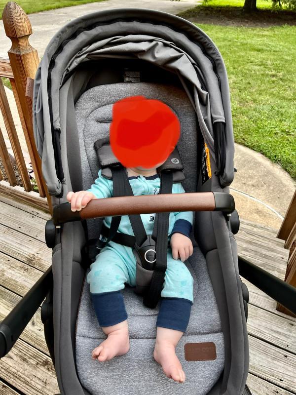 Storage basket capacity| Love that the seat gets deep like a bassinet| Netting on side, good ventilation, bad blocking out light| Extended visor provides ample coverage| 2 year old for size comparison| Bug net is awesome!| 7 month old for size comparison