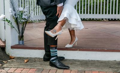 white satin pumps wedding