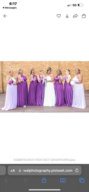 one shoulder mesh bridesmaid dress with full skirt Azazie Charlize Dusty Blue Mesh Bridesmaid Dresses