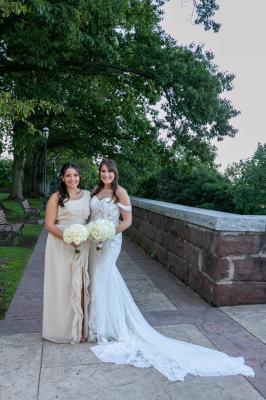 david's bridal long one shoulder bridesmaid dress with ruffles