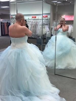 vera wang ombre tulle wedding dress