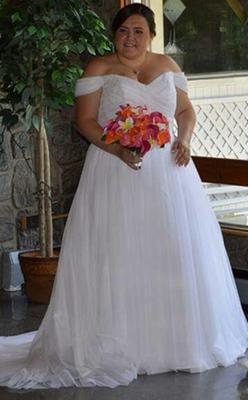 Tulle Beaded Lace Sweetheart Wedding Dress