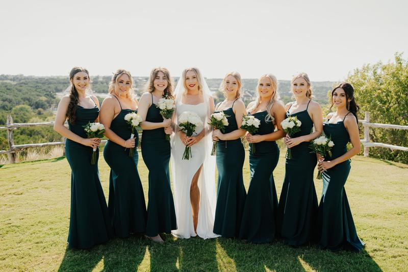 stretch crepe cowl neck strappy bridesmaid dress Stretch Crepe Cowl Neck Strappy Bridesmaid Dress
