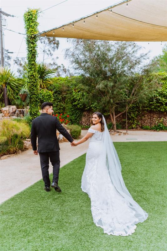 Off-the-Shoulder Beaded Lace Mermaid Wedding Dress | David's Bridal