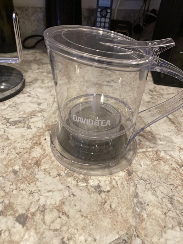 DAVIDsTEA Tea Steeper Tea Maker Tea Infuser for Loose Tea with  Lid and Coaster, BPA-Free, No Drips, (32oz / 946mL): Teapots