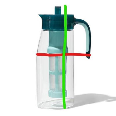 Deep Teal Iced Tea Pitcher