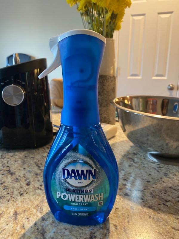 Dawn Powerwash Lemon Dish Spray, Liquid Dish Soap Starter Kit, 16