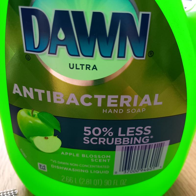 Dawn Dishwashing Liquid, Antibacterial, Apple Blossom Scent 18 Fl