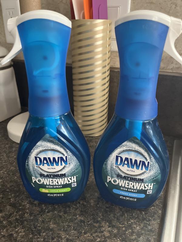 Dawn Free & Clear Powerwash Dish Spray, Dish Soap, Pear Scent Refill, 16 Fl  Oz (Pack of 6)