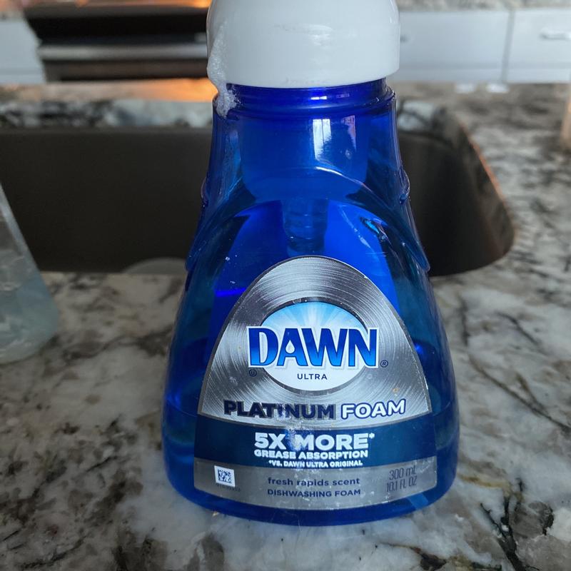 Dawn Fresh Rapids Scent Platinum Dishwashing Foam Pump Soap - 10.1