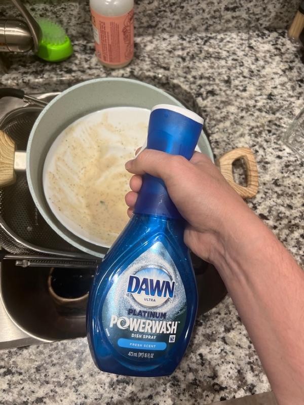 Dawn Ultra Platinum Powerwash Dish Spray, Apple - 473 ml