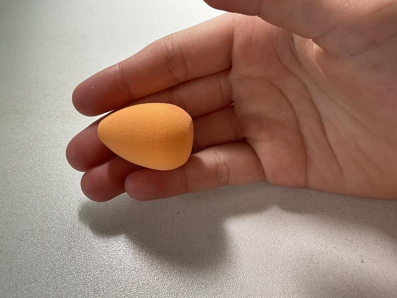 Beauty sponge/blender found inside