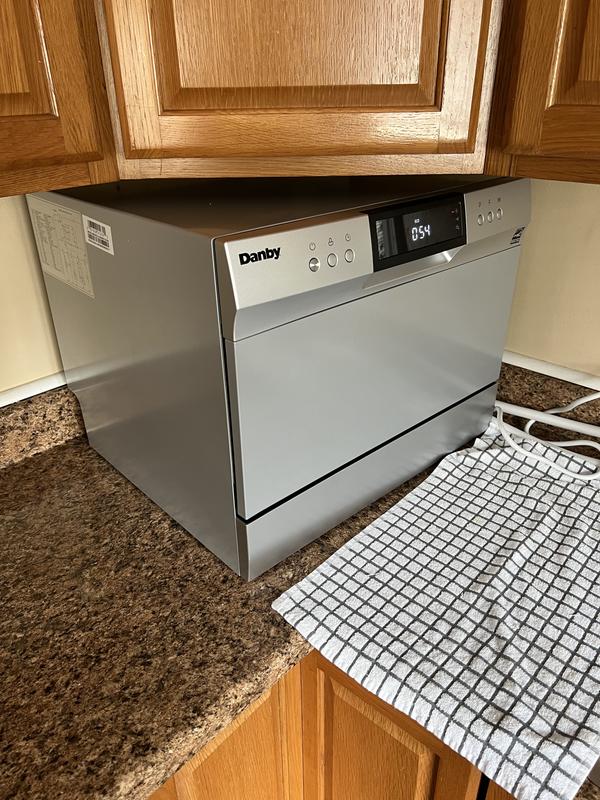 Danby 6 Place Setting Countertop Dishwasher in Silver