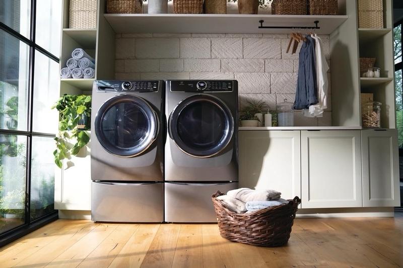 Danby 24 inch 2.2 cu. ft. Stackable Front Load Washer with Steam in Dark Silver DWM022D1DSDB Danby Canada