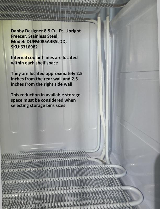 Danby Designer 8.5 cu. ft. Upright Freezer in Stainless