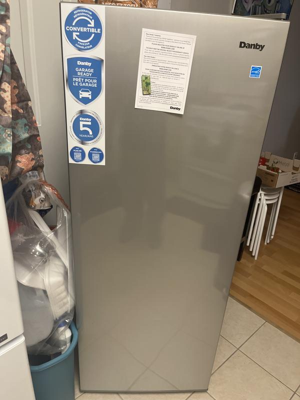 Danby 6.8 cu. ft. Convertible Upright Freezer in Stainless Steel