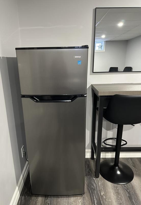 Danby 7.4 cu. ft. Apartment Size Top Mount Fridge in Stainless