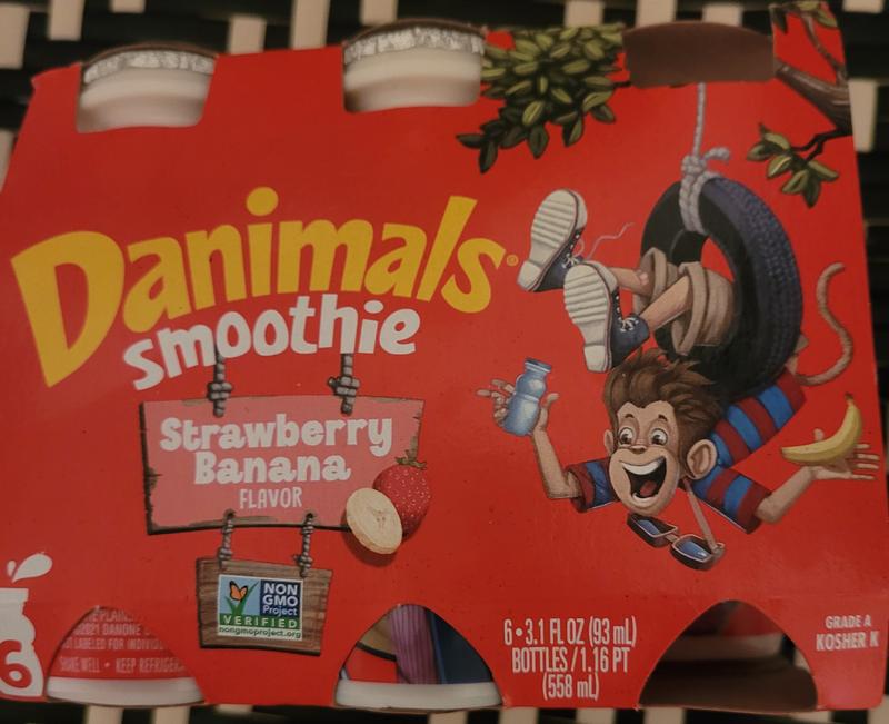 Danimals Smoothies, Strawberry Explosion, Gluten-Free, Non-GMO