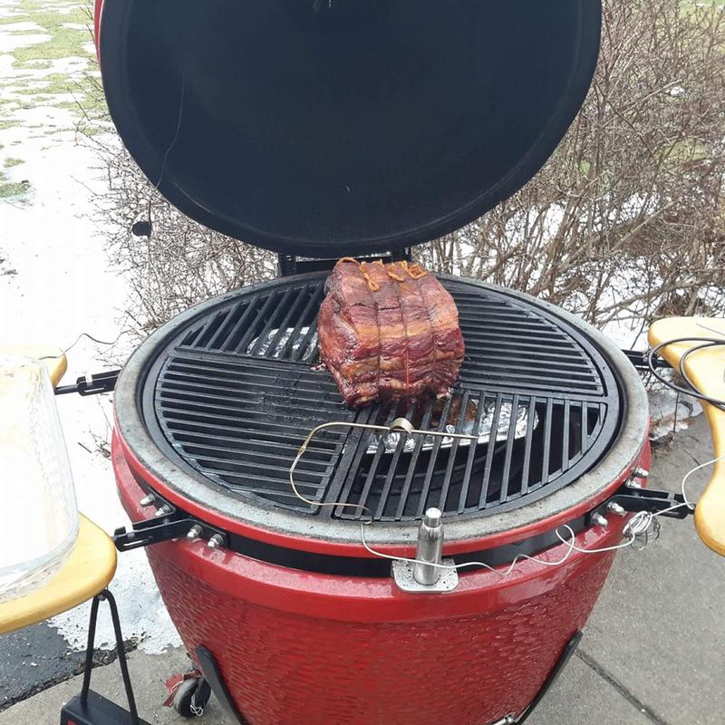 Pit Boss Ceramic 24-in W Black Kamado Charcoal Grill 71240 Pit Boss Ceramic 24-in W Black Kamado Charcoal Grill 71240