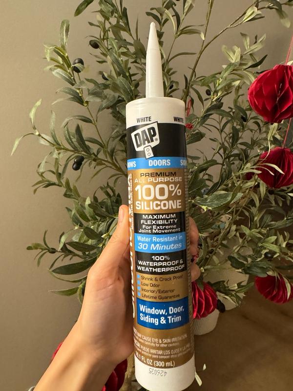 DAP Silicone Max 10.1 oz. White Premium Window, Door and Siding