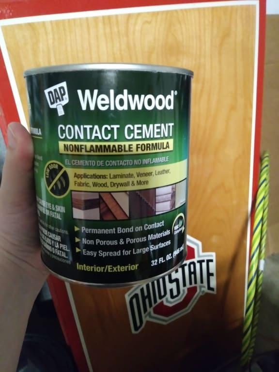 Hydro-Turf Glue Contact Cement Glue Quart Dap Weldwood Contact cement red  label
