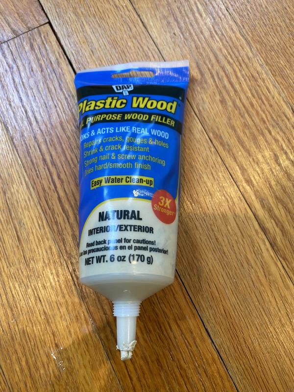 DAP Plastic Wood 6 oz. White Latex Wood Filler 00585 - The Home Depot