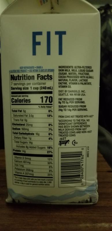 Fit Chocolate 2 Reduced Fat 59oz Carton Darigold