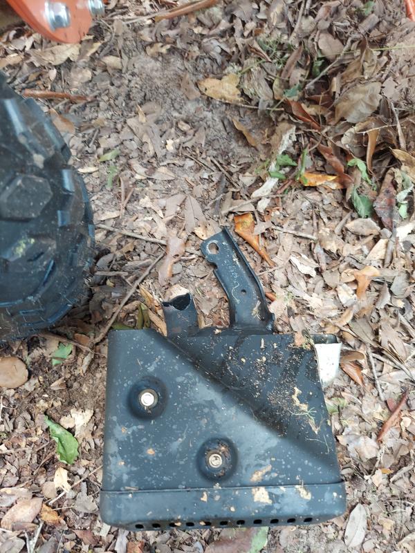 missing factory bolt caused muffler tube to snap off from vibration on 2nd use.