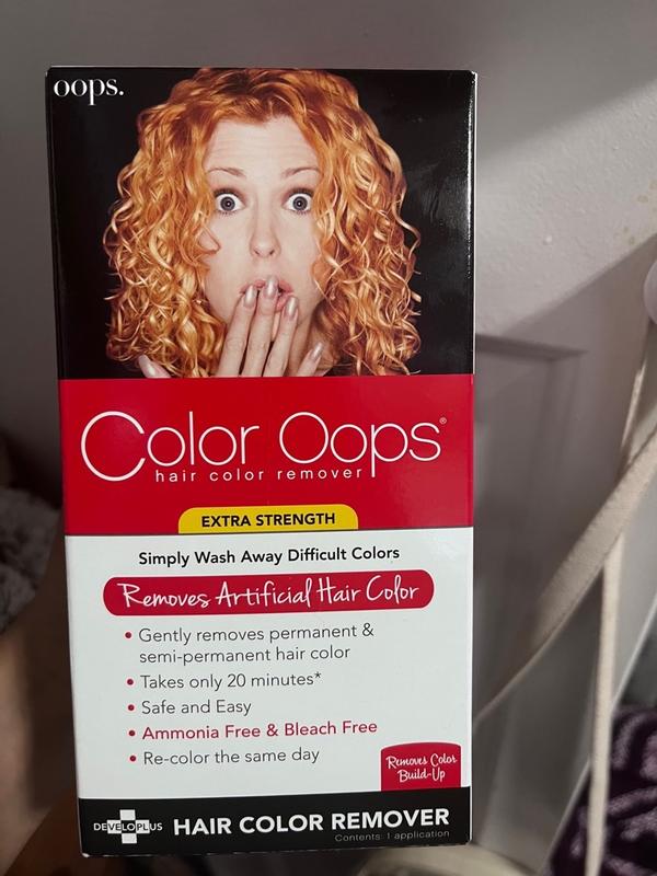 COLOR OOPS EXTRA STRENGTH HAIR COLOR REMOVER  HOW TO REMOVE BLACK BOX DYE  FROM YOUR HAIR 