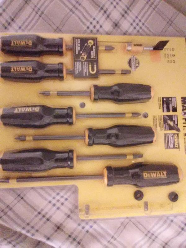 DeWalt Max Fit Slotted #8 X 1 in. L Screwdriver Bit Steel 2 pc