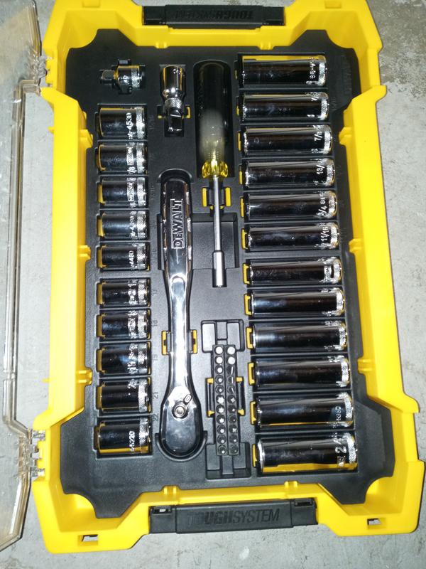 3 8 in and 1 2 in Mechanic Tool Set With ToughSystem 2.0 Tray and