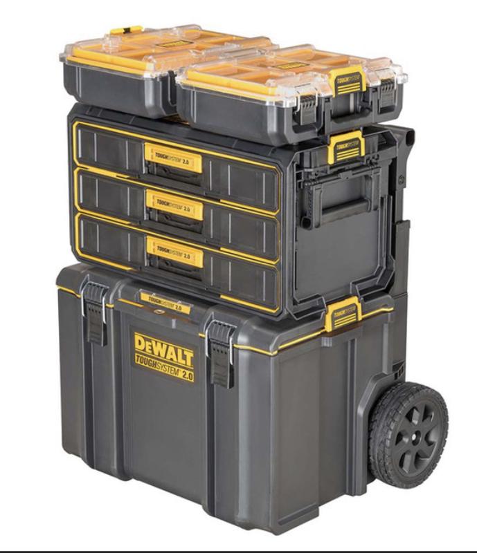 DeWALT Modular Tool Box - 2 Drawer - Plastic / DWST08290 *TOUGHSYSTEM
